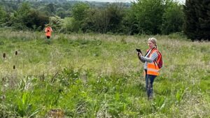 Catrin and Kim on a sniffing mission