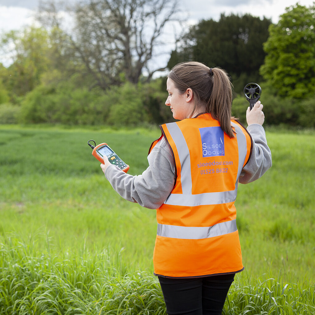 Odour surveyor in field