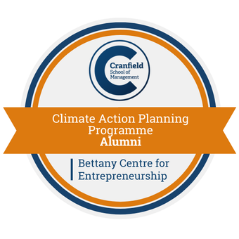 Climate Action Planning Programme, Alumni Award from Cranfield University