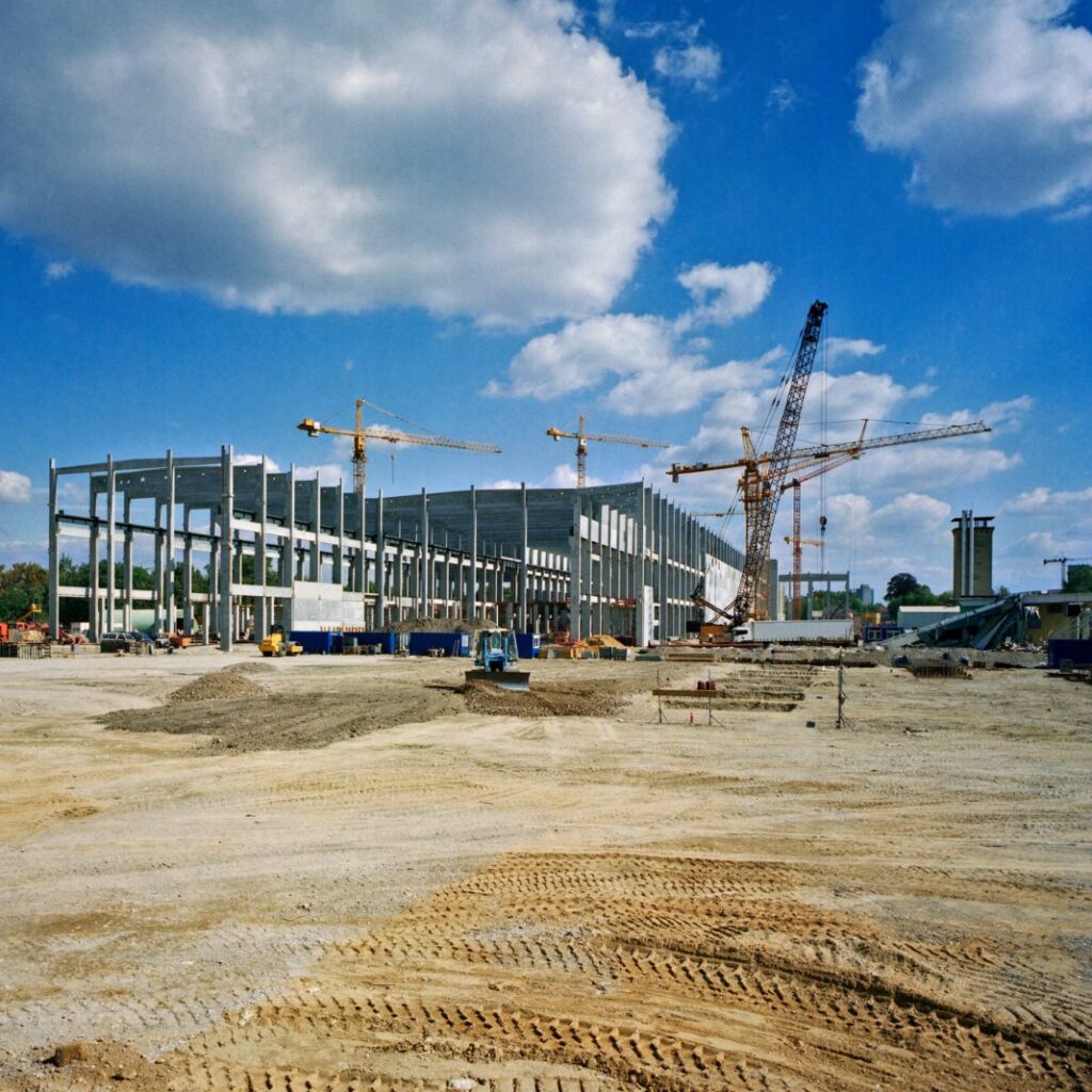 Industrial development during construction